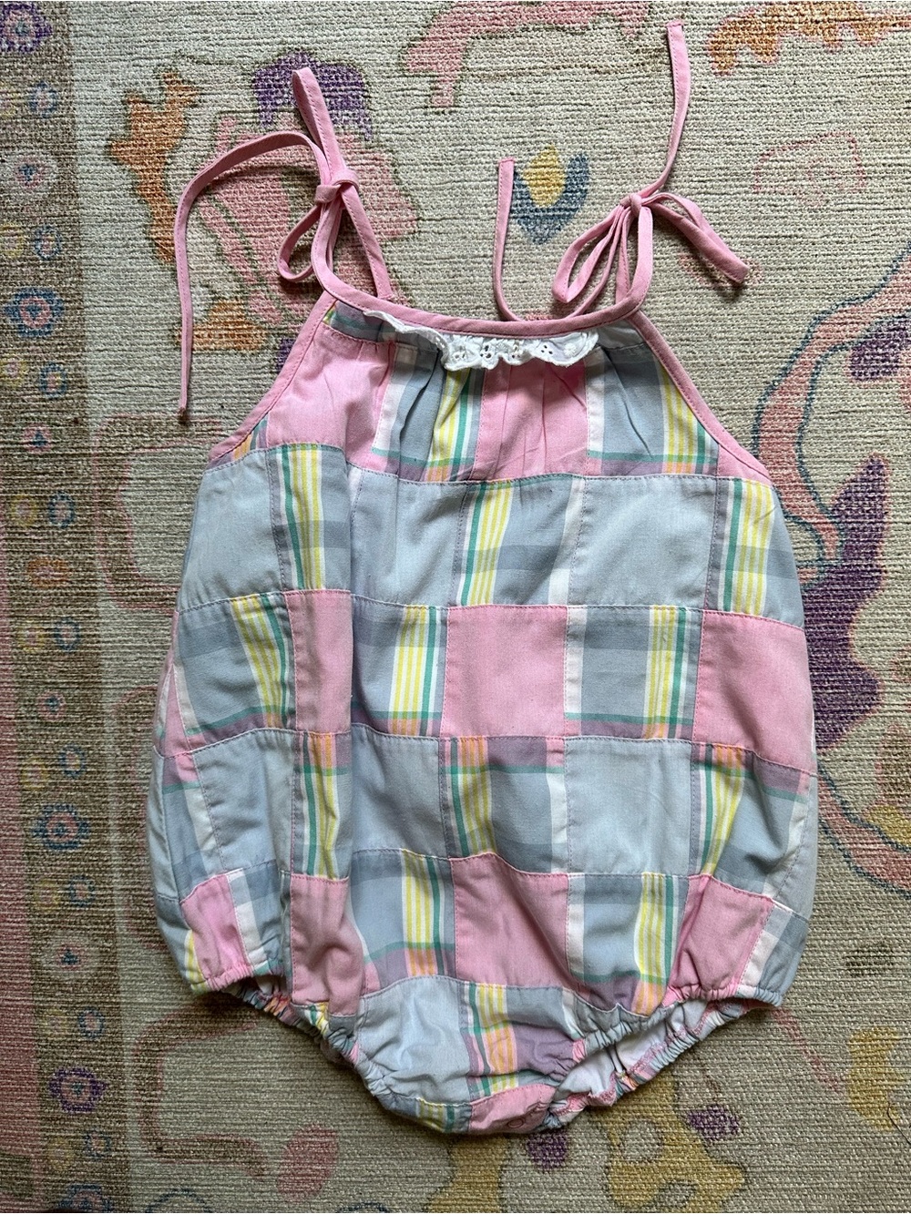 The Beaufort Bonnet Company Pink Plaid Quilted Bubble